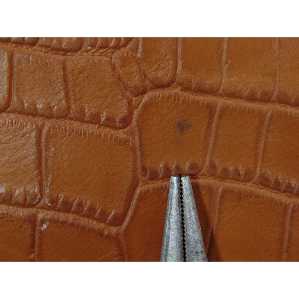 Michael Kors Hamilton Satchel Brown Croc Embossed Leather‎ Turn Lock